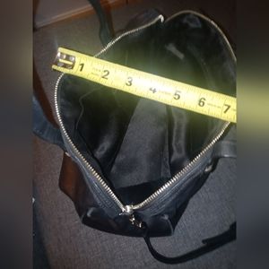Coach black leather purse/bag